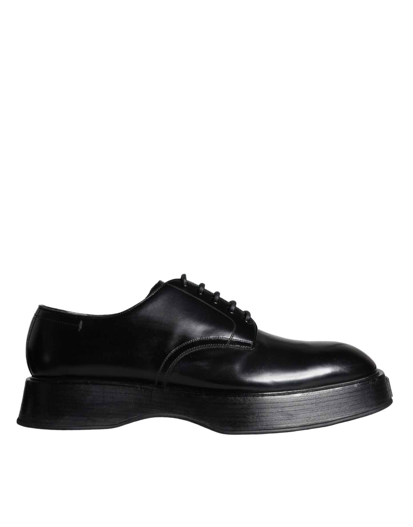 Black Calf Leather Derby Formal Dress Shoes