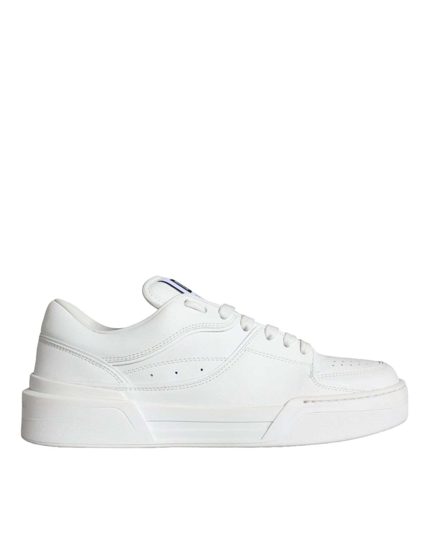 White Miami Leather Low Top Sneakers Shoes