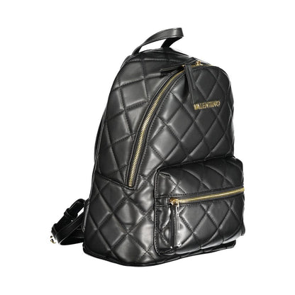 Black Polyethylene Women Backpack