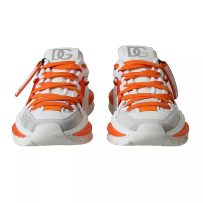 White Orange Airmaster Low Top Sneakers Shoes