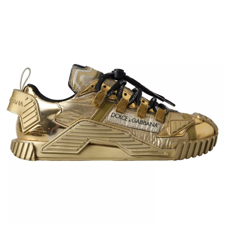 Metallic Gold NS1 Low Top Sneakers Shoes