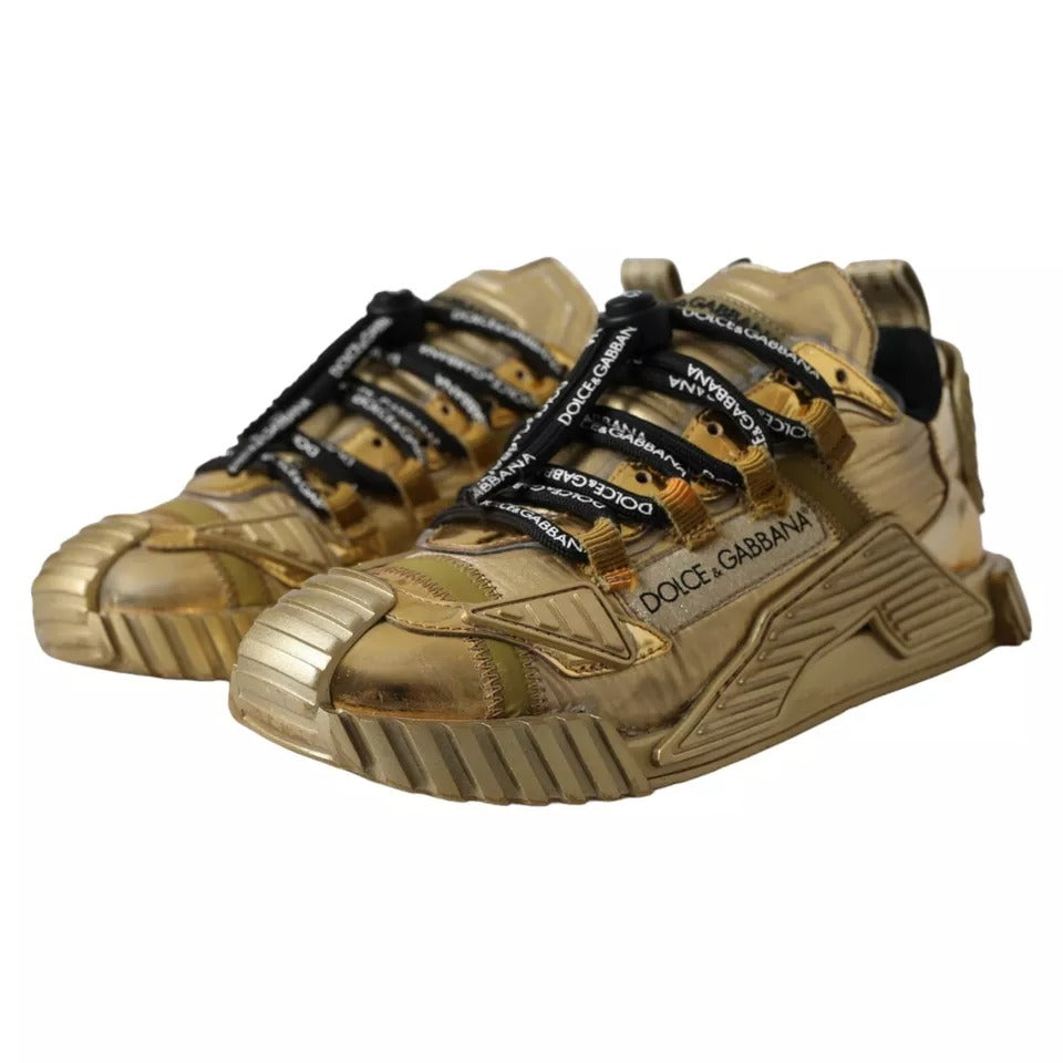 Metallic Gold NS1 Low Top Sneakers Shoes