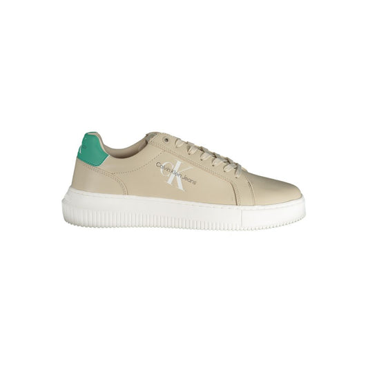 Beige Polyester Sneaker