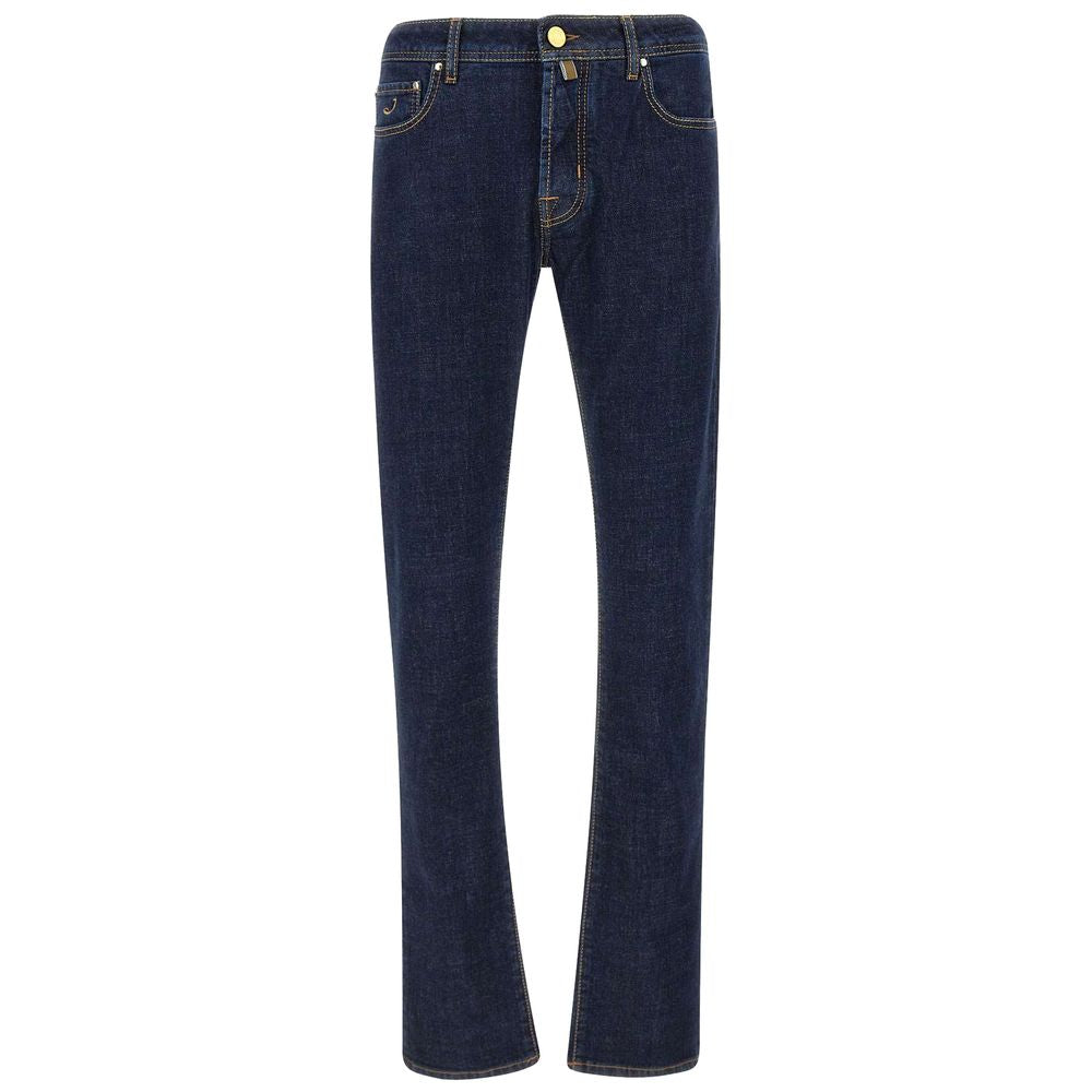Blue Cotton Jeans Denim