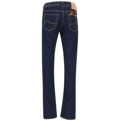 Blue Cotton Jeans Denim