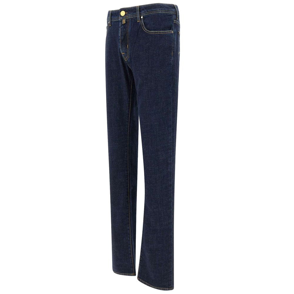Blue Cotton Jeans Denim