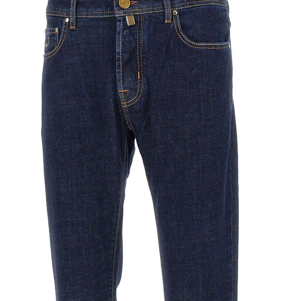 Blue Cotton Jeans Denim