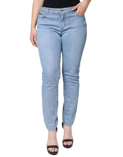 Blue Pretty Slim Fit Cotton Denim Jeans