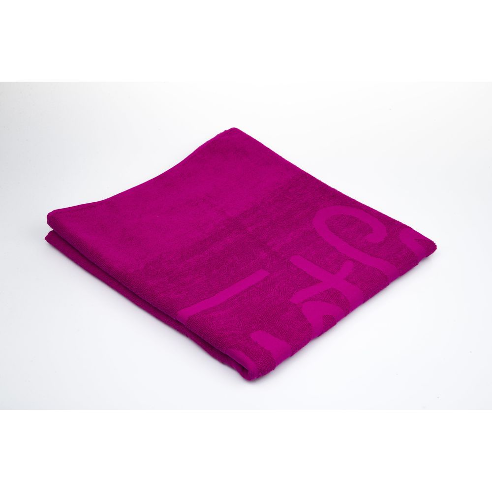 Fuchsia Cotton Men Beach Towel