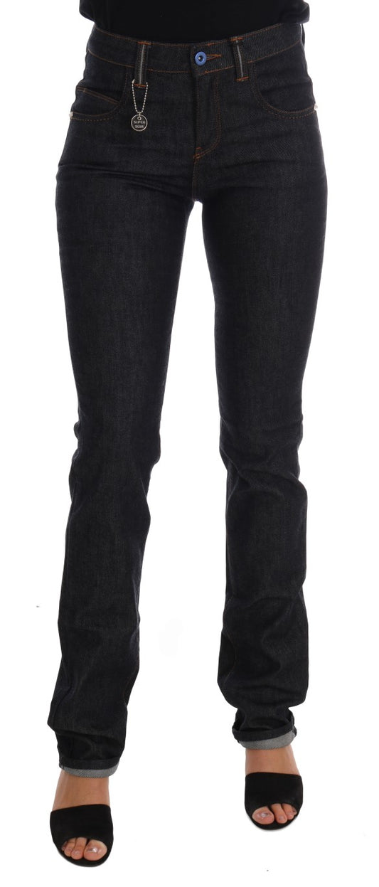 Sleek Dark Blue Super Slim Jeans