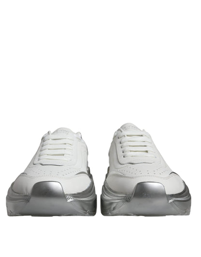 White Silver Daymaster Low Top Sneakers Shoes