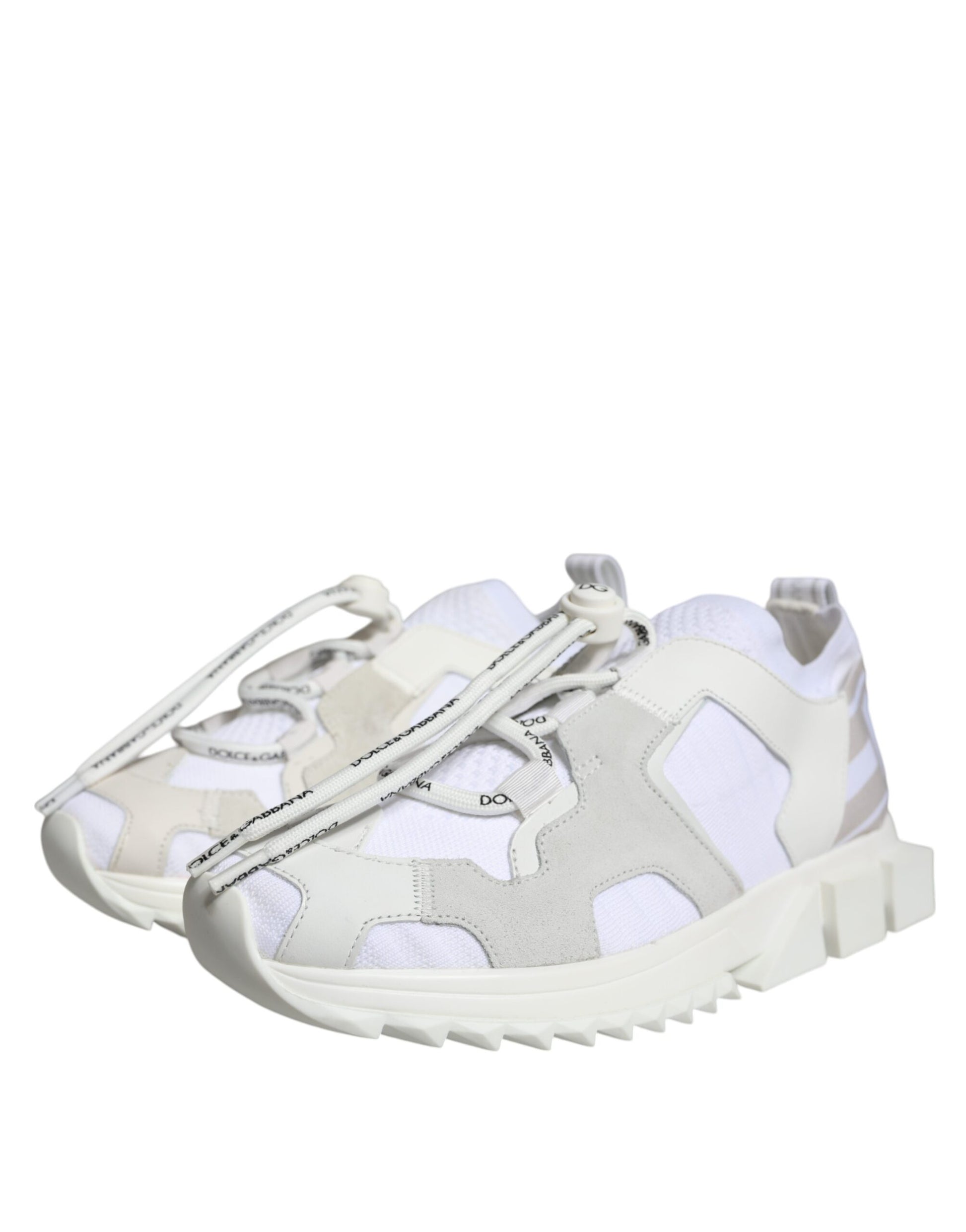 White Mesh Sorrento Trekking Sneakers Shoes