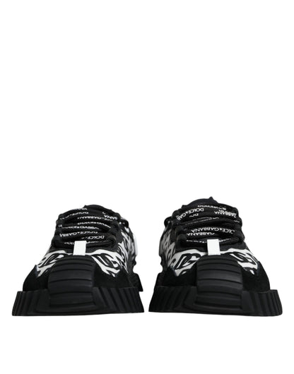 Black Logo Lace Up Low Top NS1 Sneakers Shoes