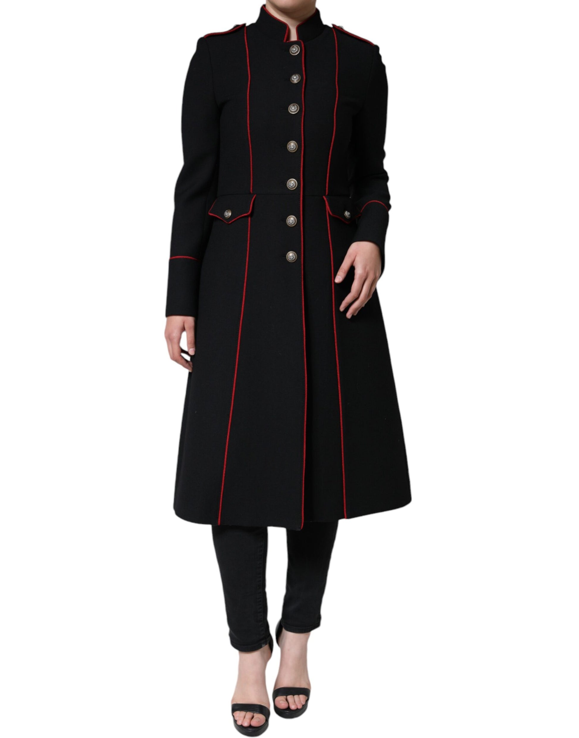 Black Single Breasted Trench Coat Jacket