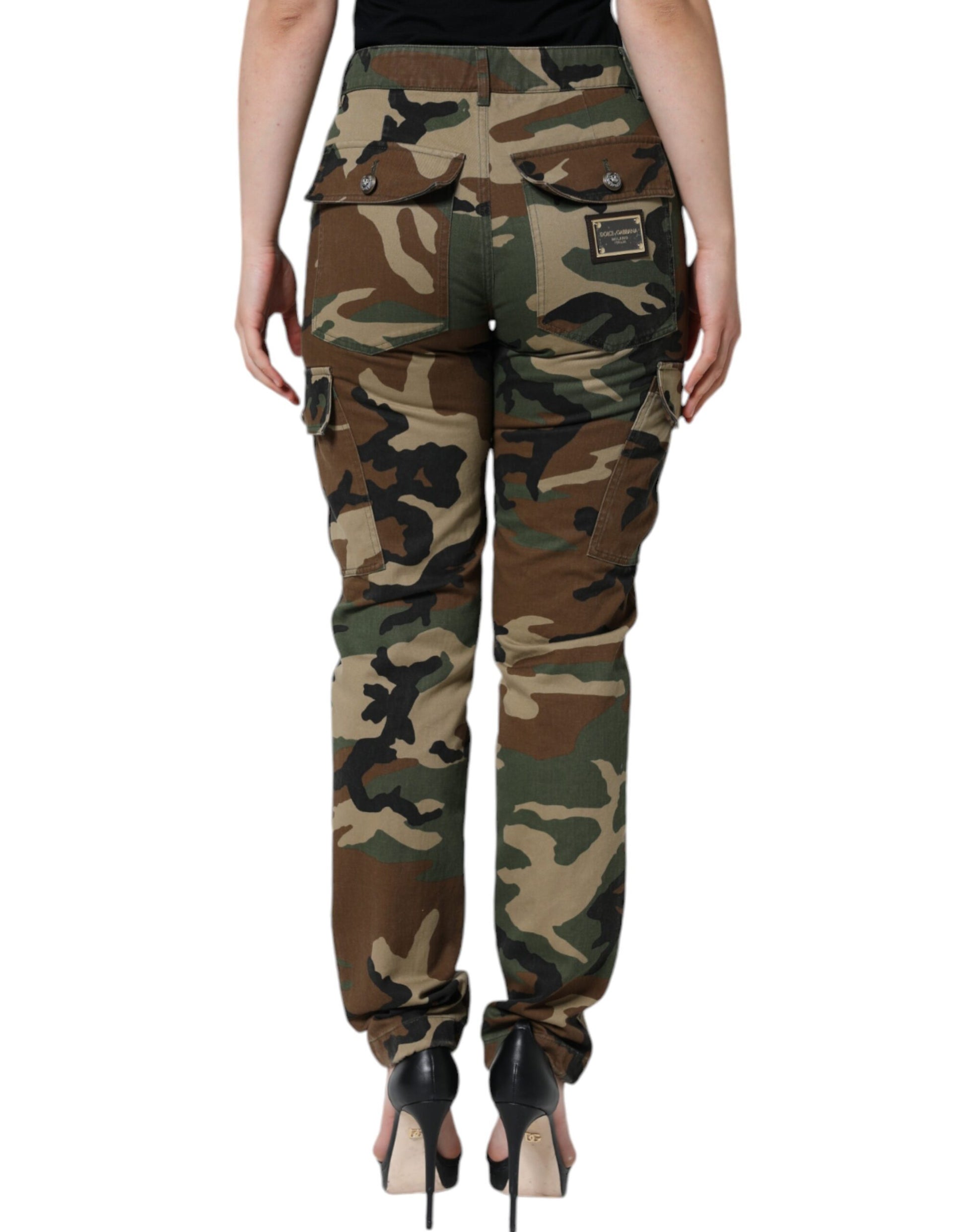 Multicolor Camouflage Cargo Pants