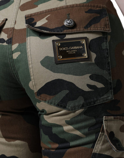 Multicolor Camouflage Cargo Pants