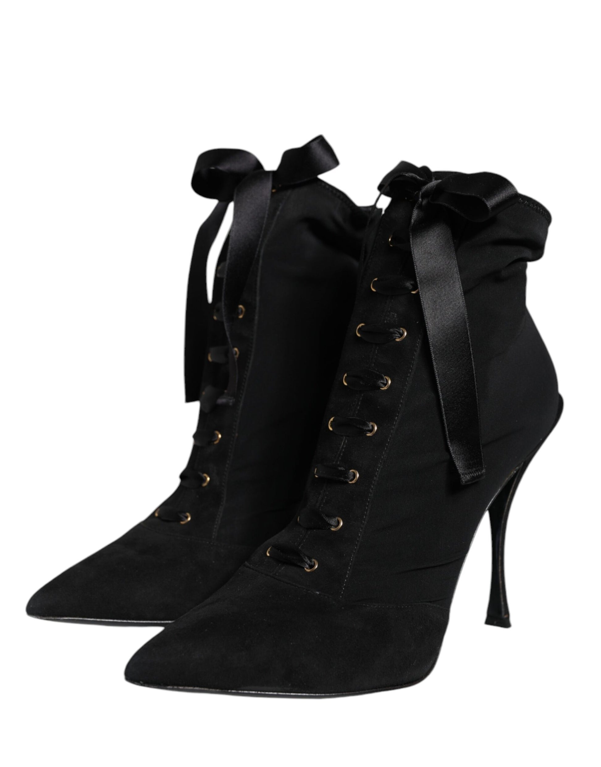 Black Lace Up Trekking Ankle Boots Shoes