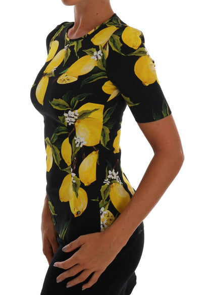 Sicilian Lemon Print Silk Blouse