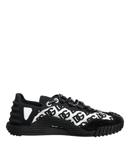 Black Logo Lace Up Low Top NS1 Sneakers Shoes