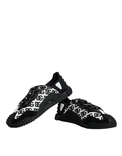 Black Logo Lace Up Low Top NS1 Sneakers Shoes