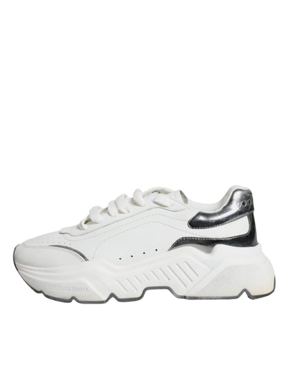 Silver White Daymaster Low Top Sneakers Shoes