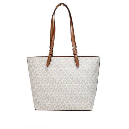 Jet Set Medium Vanilla Double Pocket Tote Bag