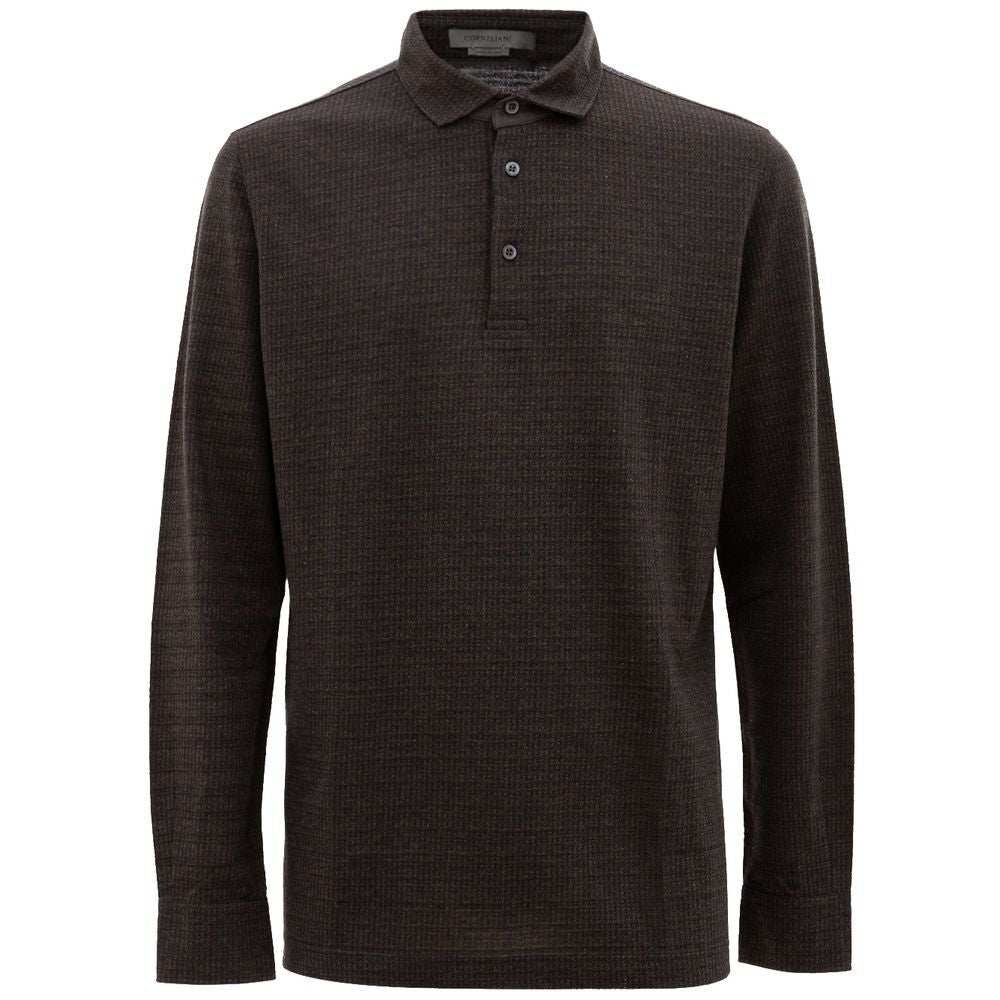 Brown Cotton Polo Shirt