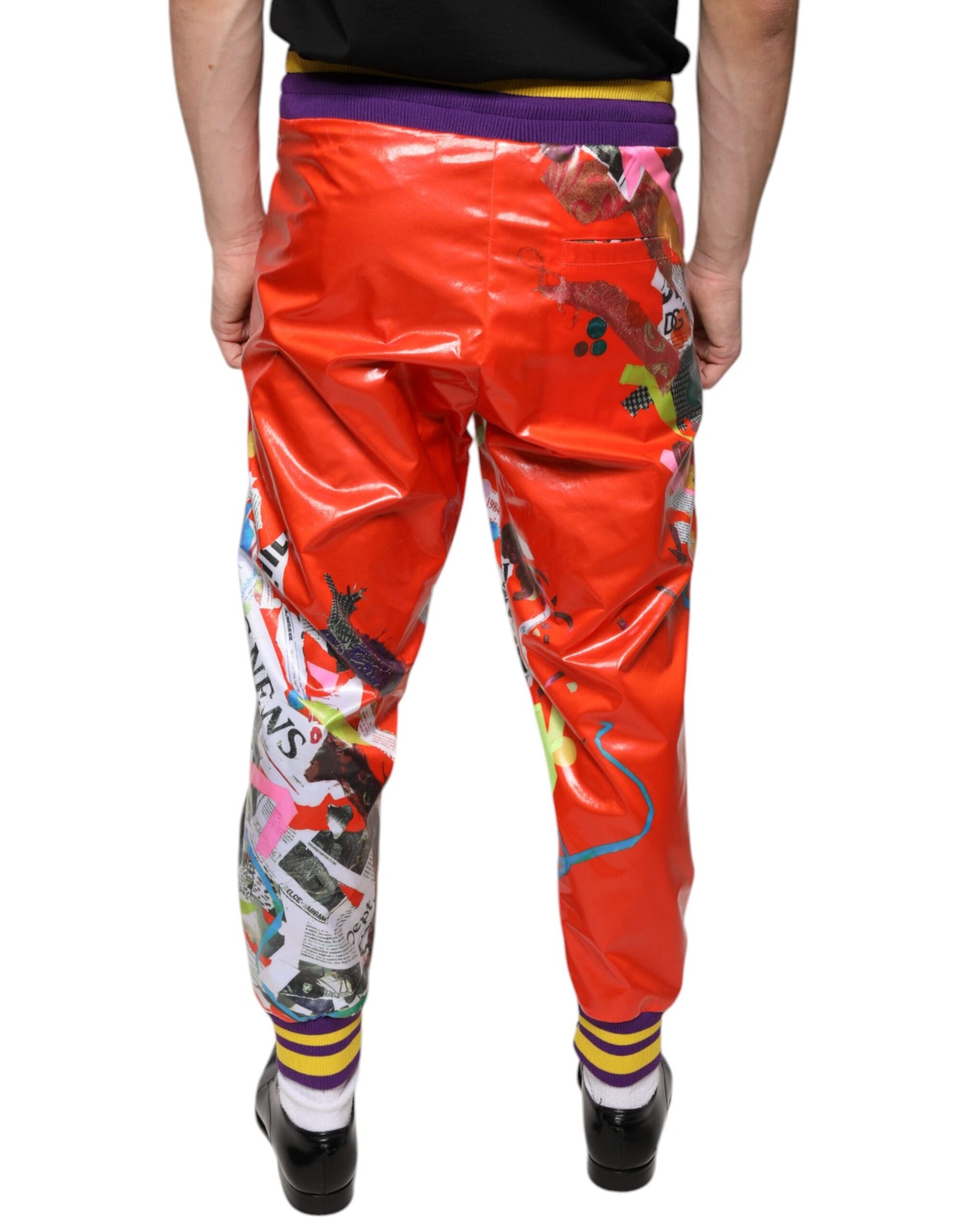 Multicolor Printed Jogger Sweatpants Pants