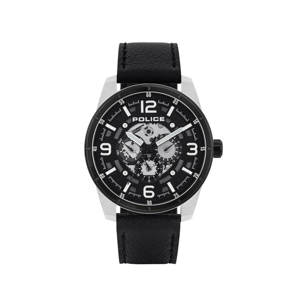 Black Leather Watch