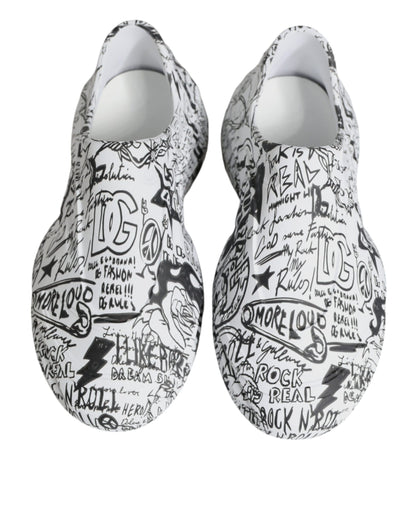 White Black Graffiti Daymaster Sneakers Shoes