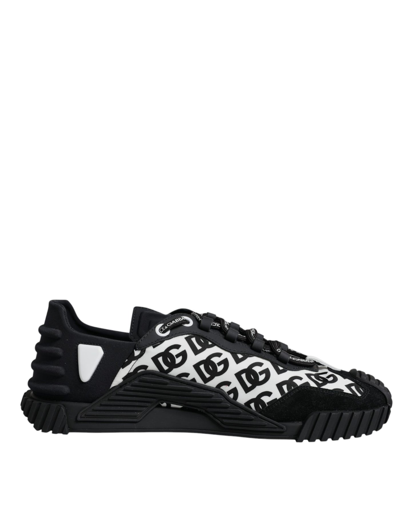 Black Logo Lace Up Low Top NS1 Sneakers Shoes