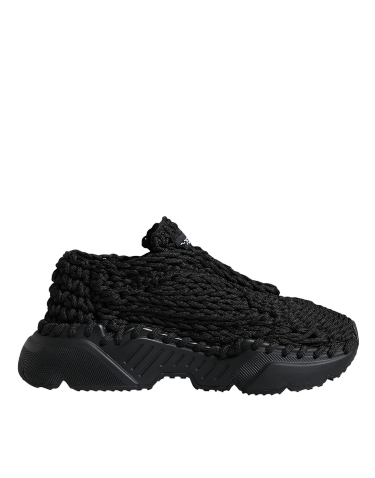 Black Knitted Daymaster Sneakers Shoes