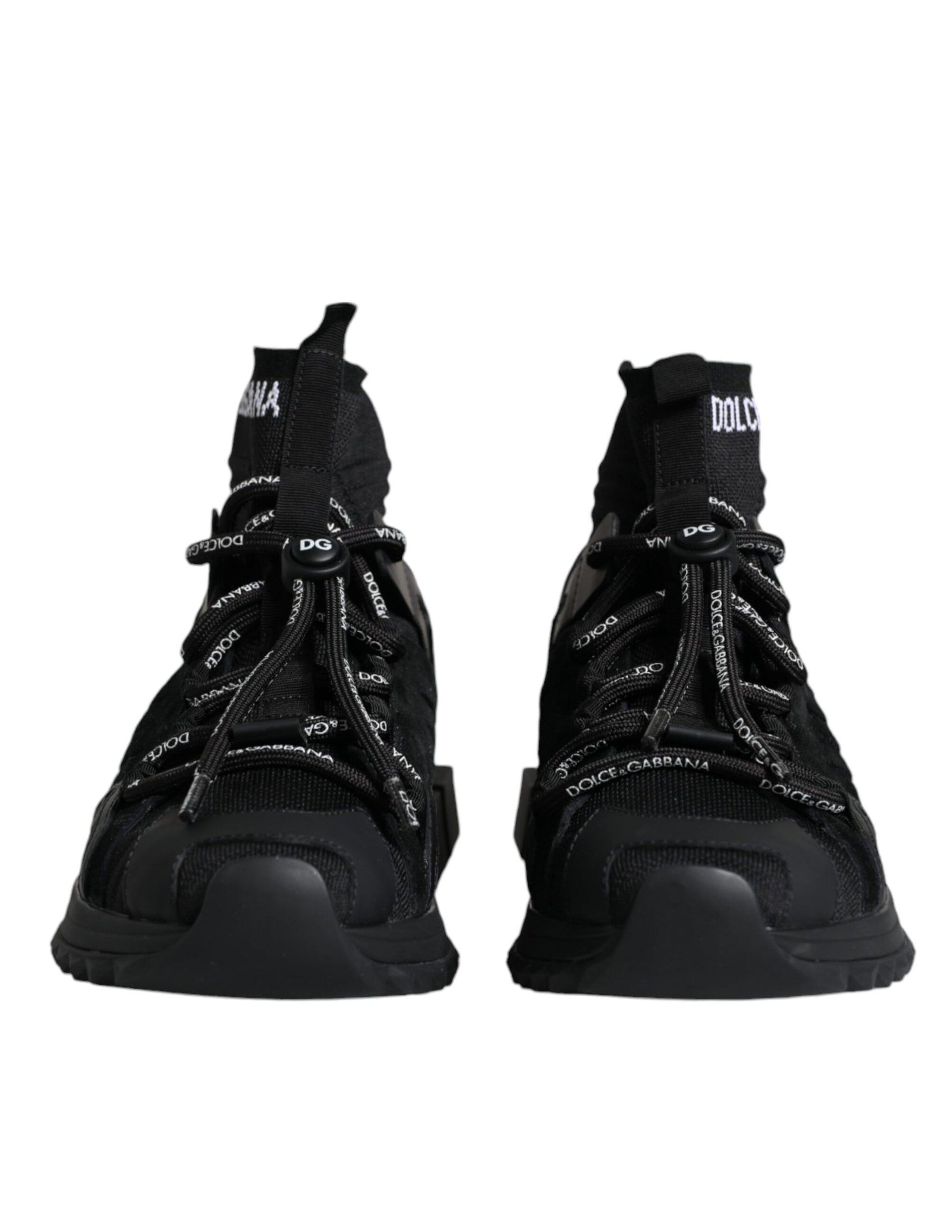 Black Sorrento Socks Logo Sneakers Shoes