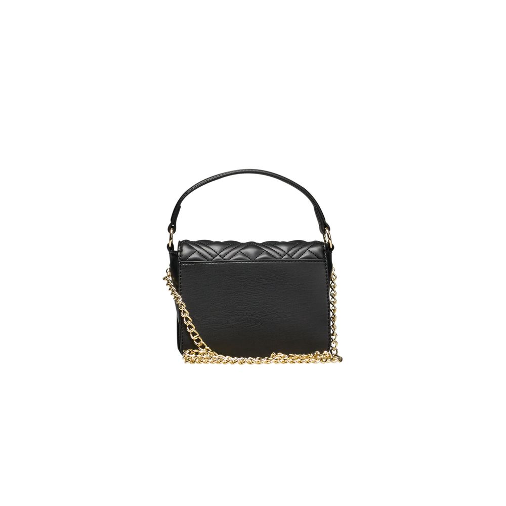 Black Polyethylene Women Handbag