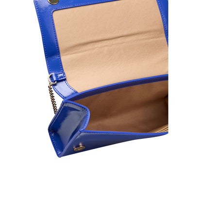 Blue Polyethylene Women Crossbody