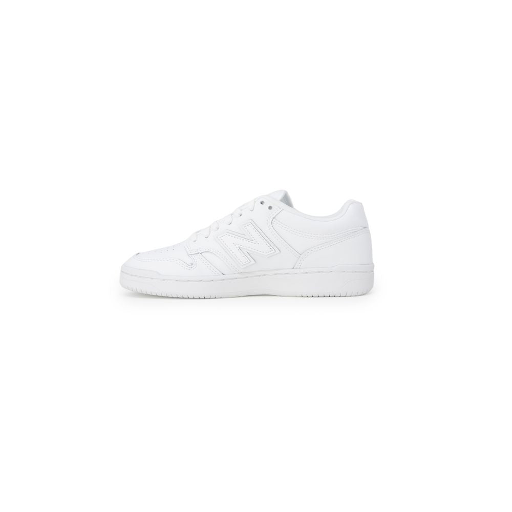 White Synthetic Leather Sneaker