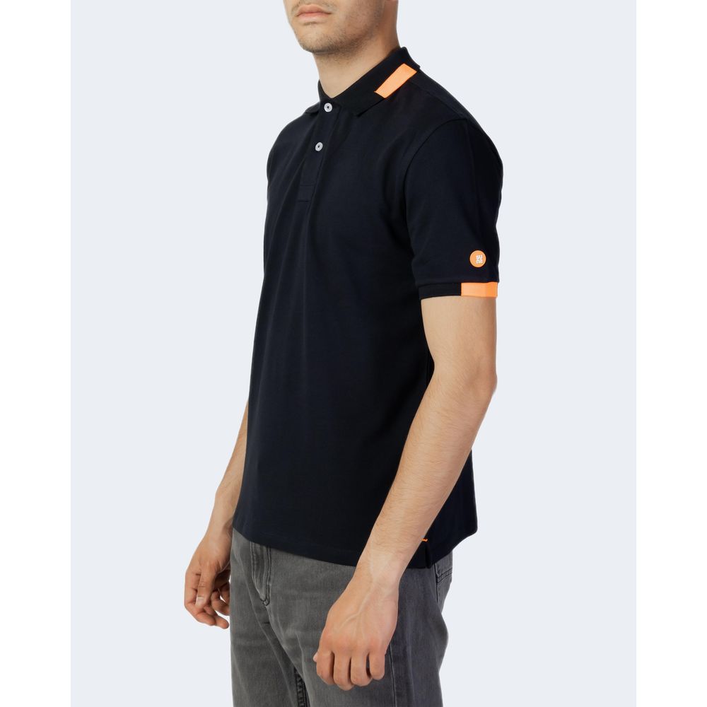 Blue Cotton Polo Shirt