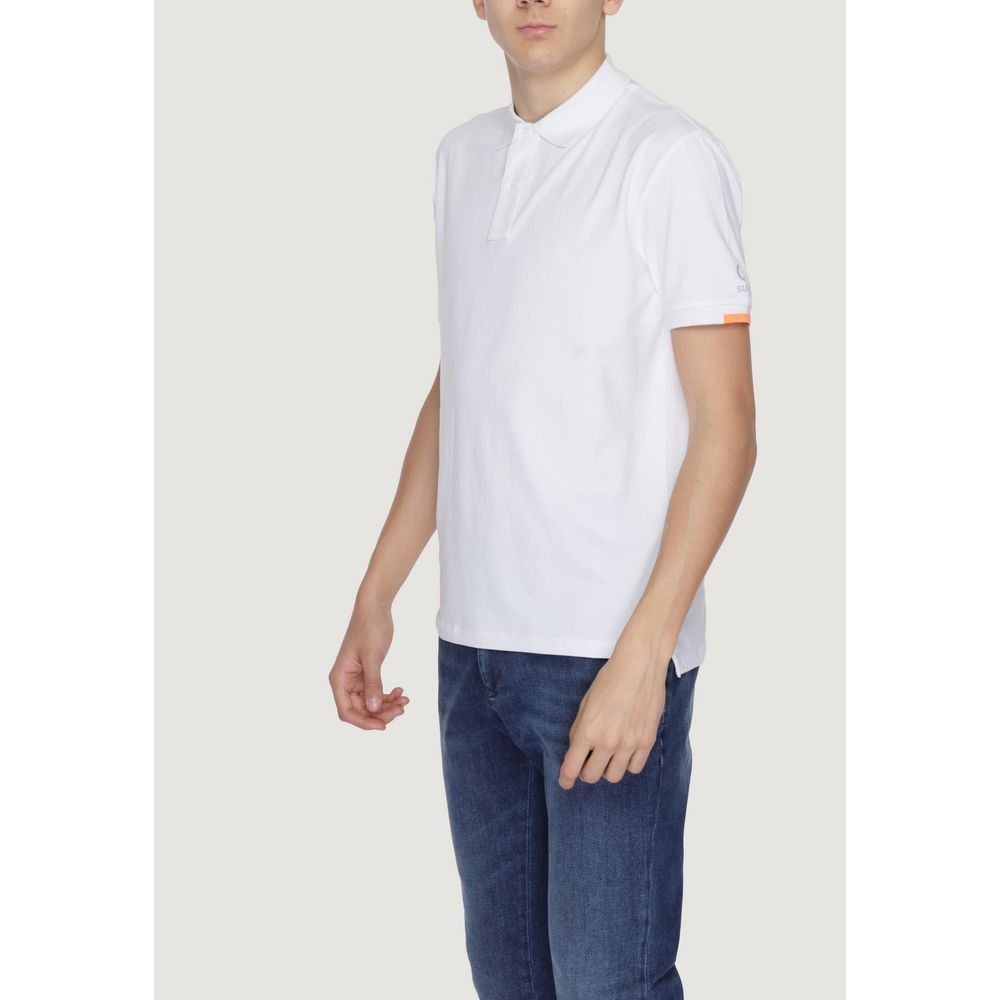 White Cotton Polo Shirt