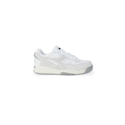 White Synthetic Leather Sneaker