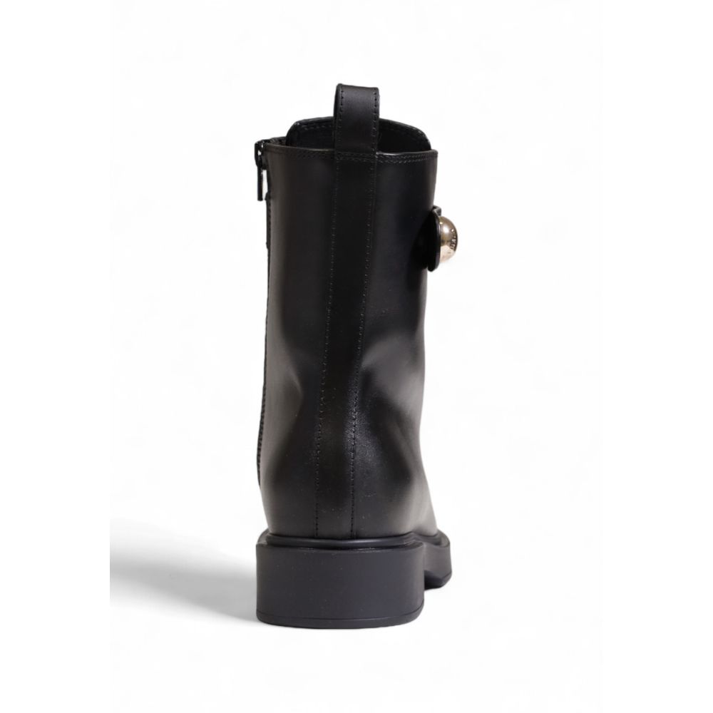 Black Leather Boot