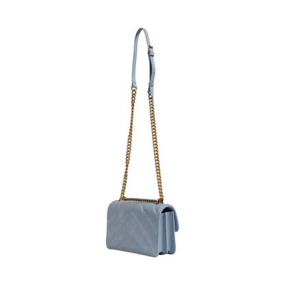 Blue Leather Handbag