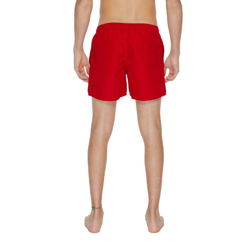 Red Polyester Swimwear