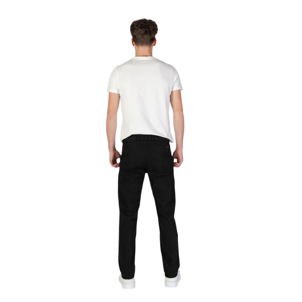 Black Cotton Jeans & Pant