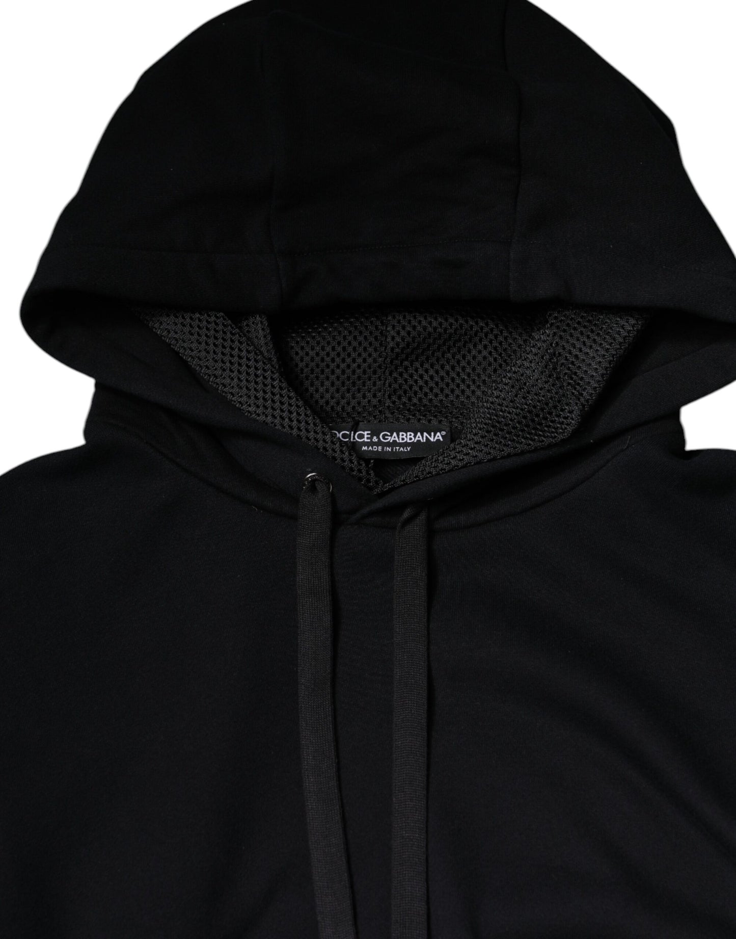 Black Hooded Pullover Men Sweatshirt Sweater