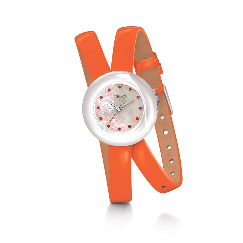 Orange Leather Watch