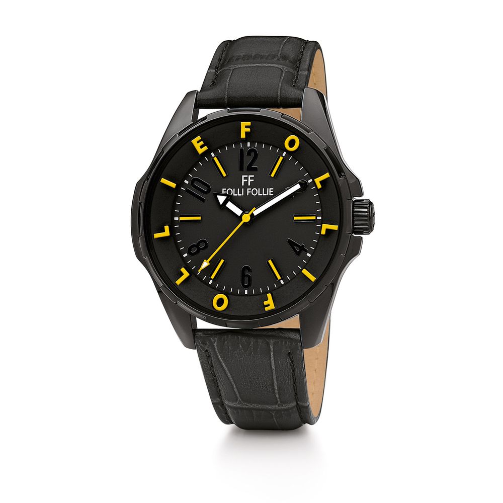 Black Leather Watch