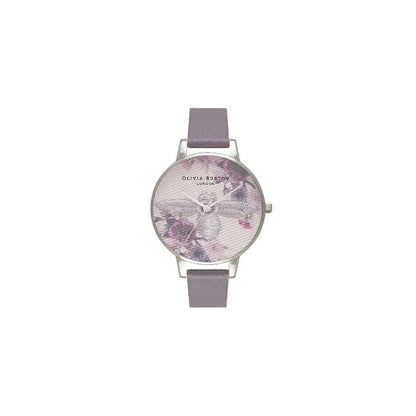 Gray Artificial Leather Watch
