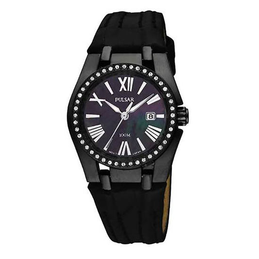 Black Leather Watch