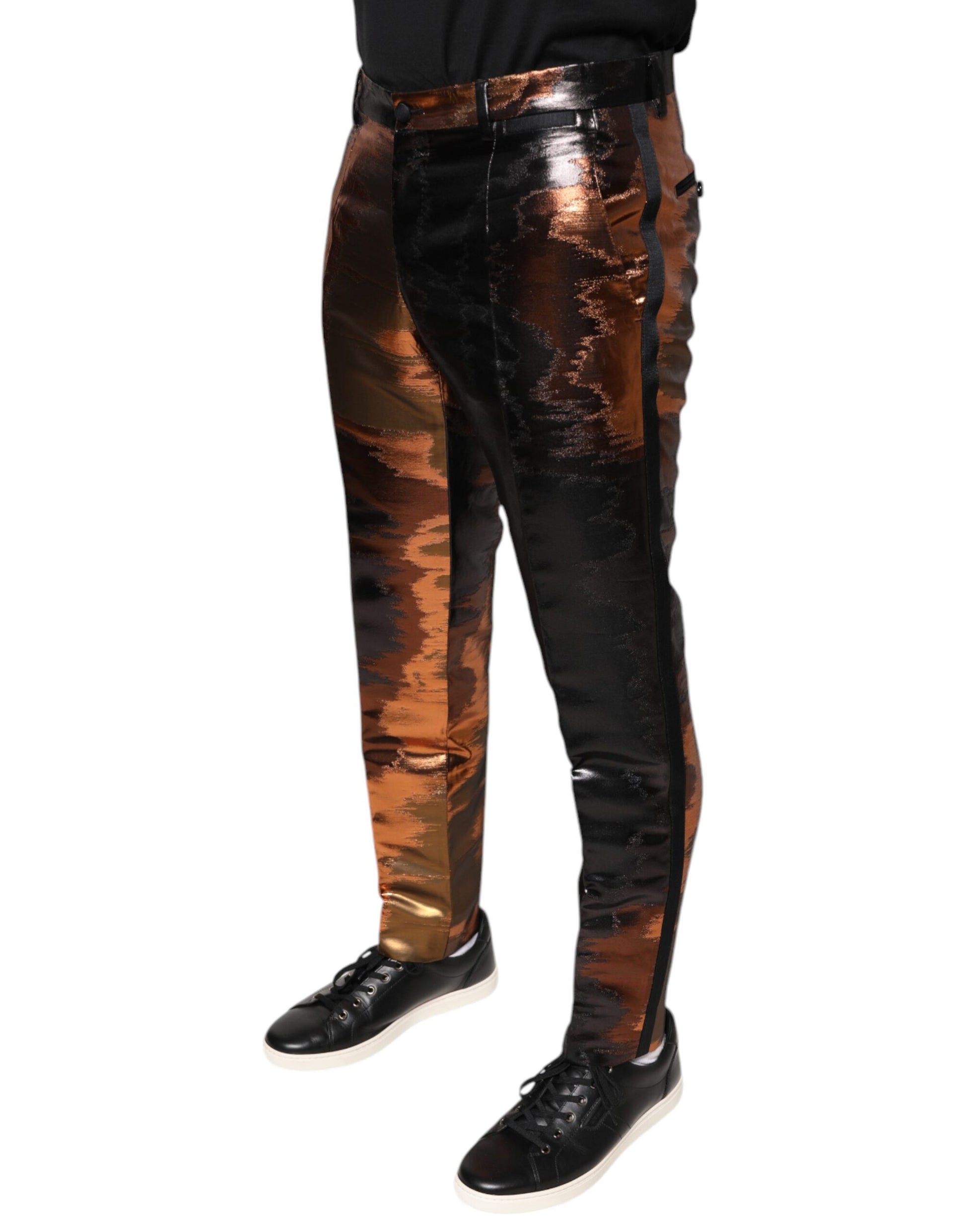 Multicolor Jacquard Skinny Men Pants