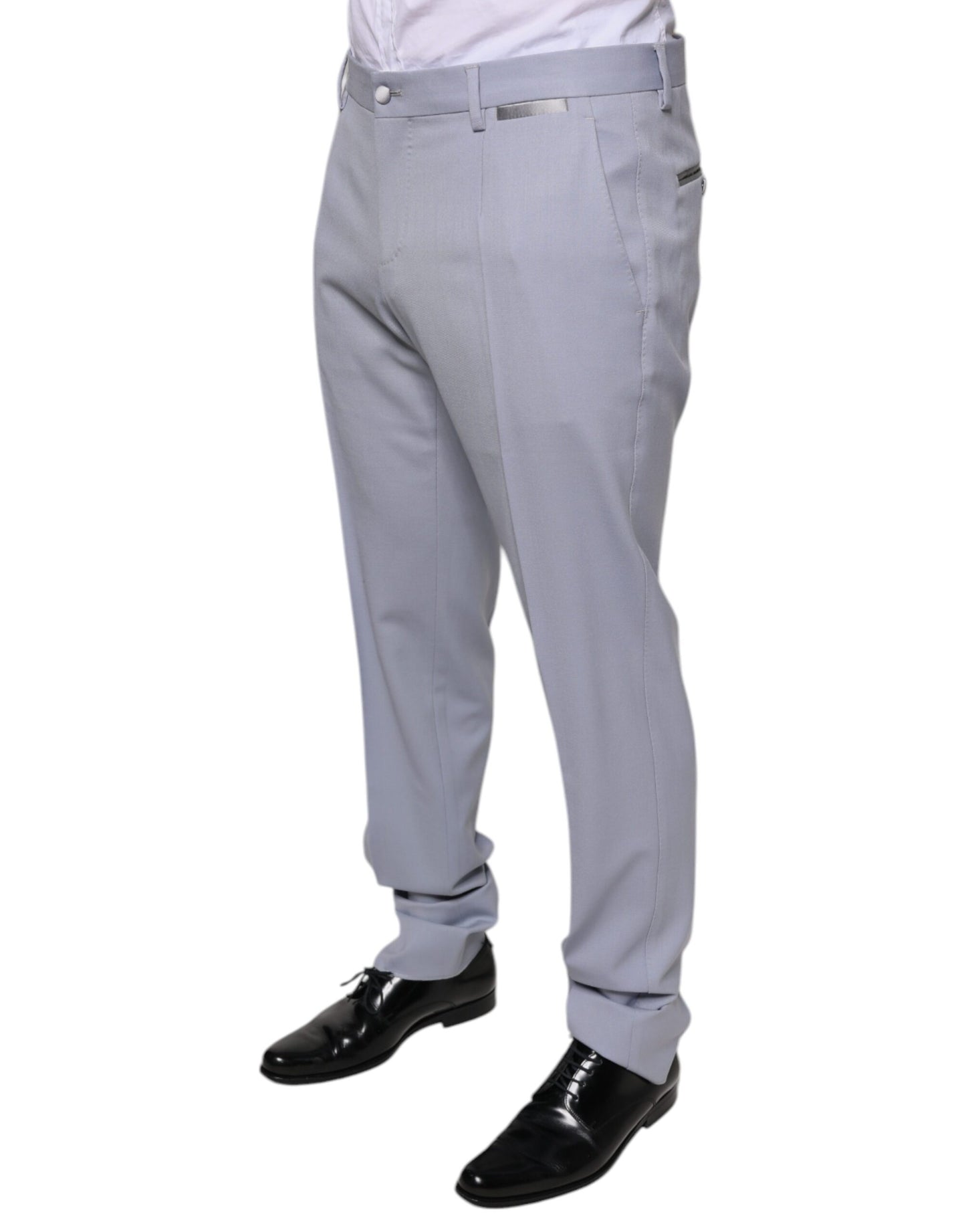 Light Gray Wool Formal Dress Pants